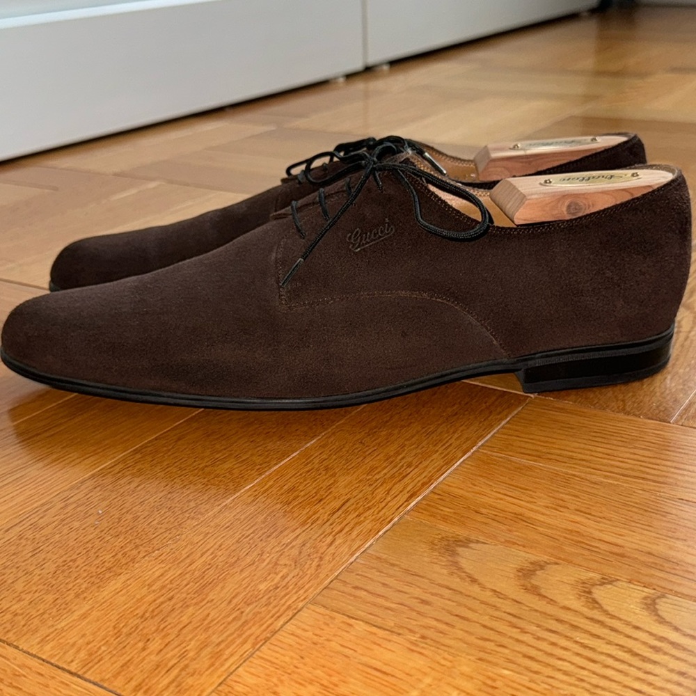 Gucci Brown Suede Dress Shoes Size 7